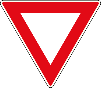 Yield / give way sign