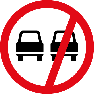 No overtaking sign
